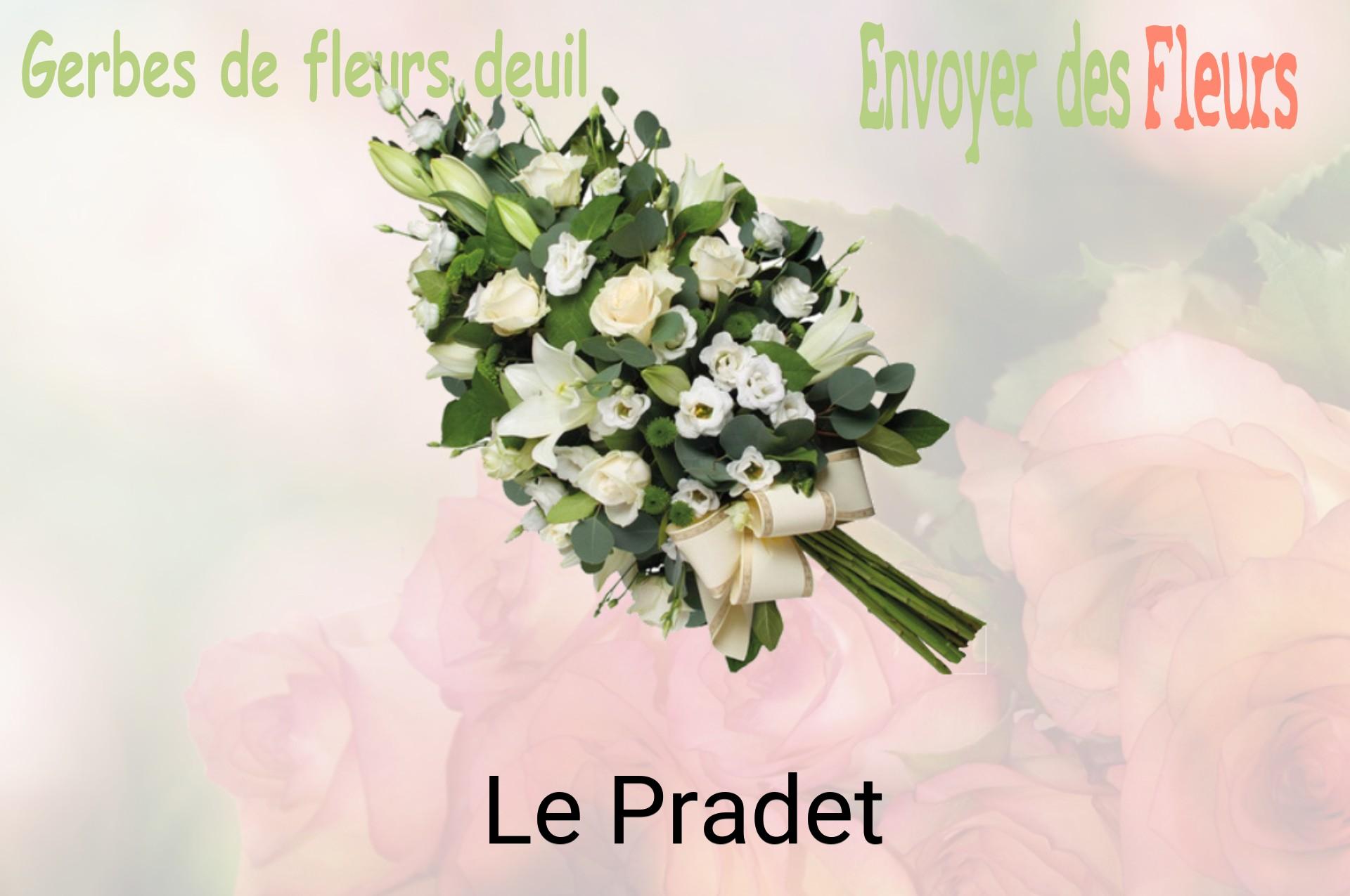 Gerbe de fleurs de deuil livrée à Le Pradet